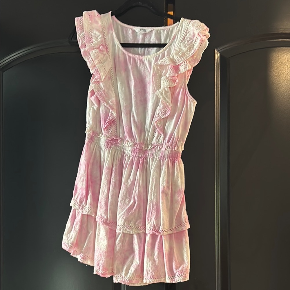 Pink ruffle dress